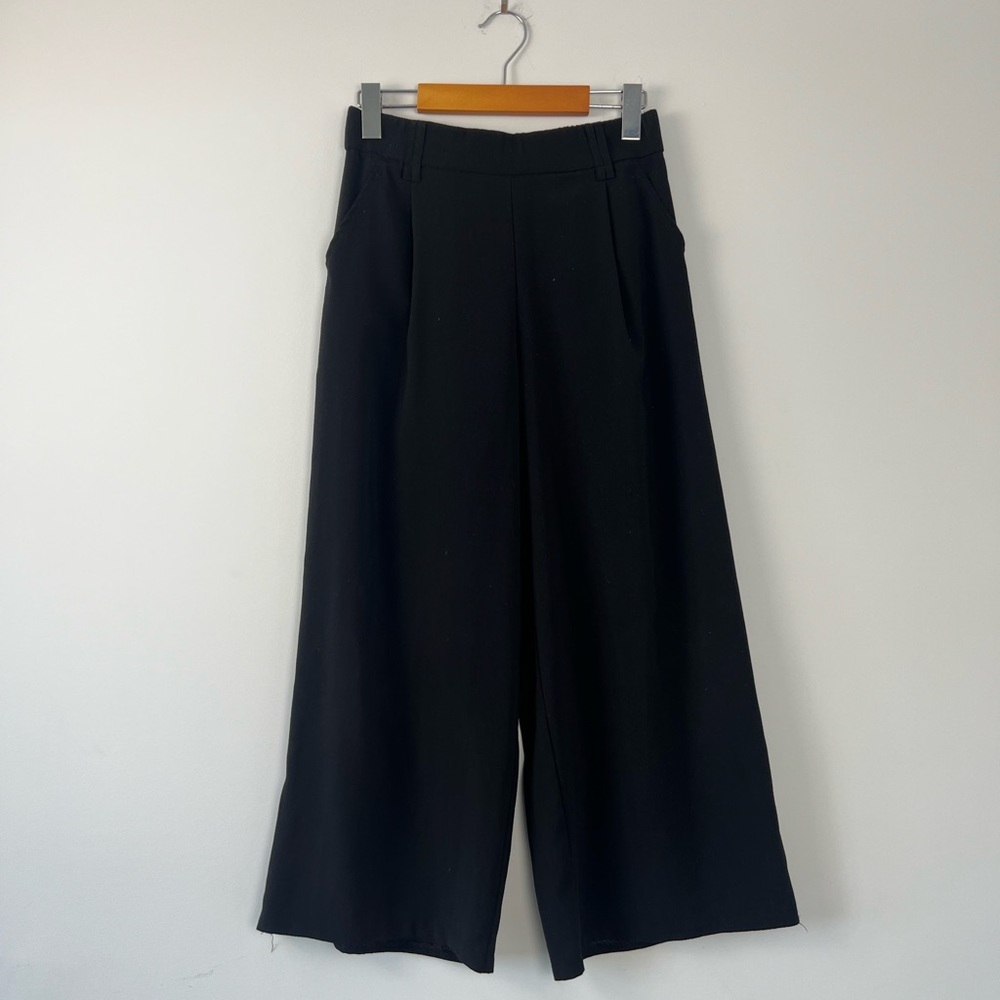 ZARA Trafaluc Collection Women's Black Wide-Leg Trousers - Size S